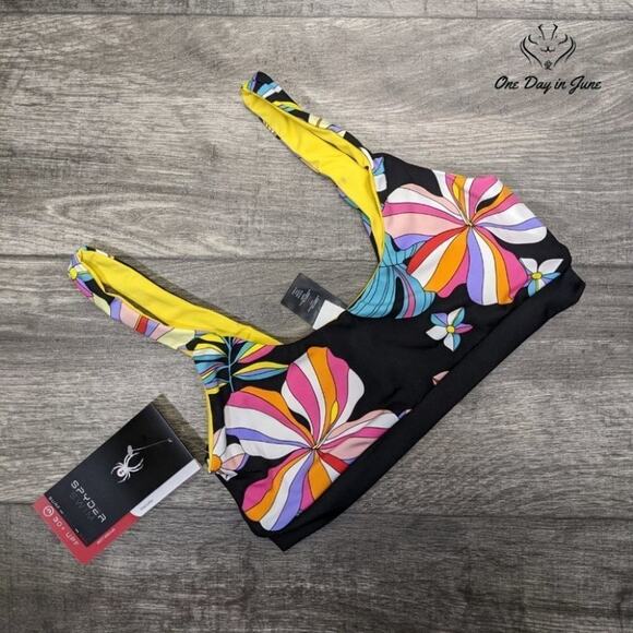 Spyder Reversible Scoop Bikini Top Swimsuit Size M - Picture 5 of 6